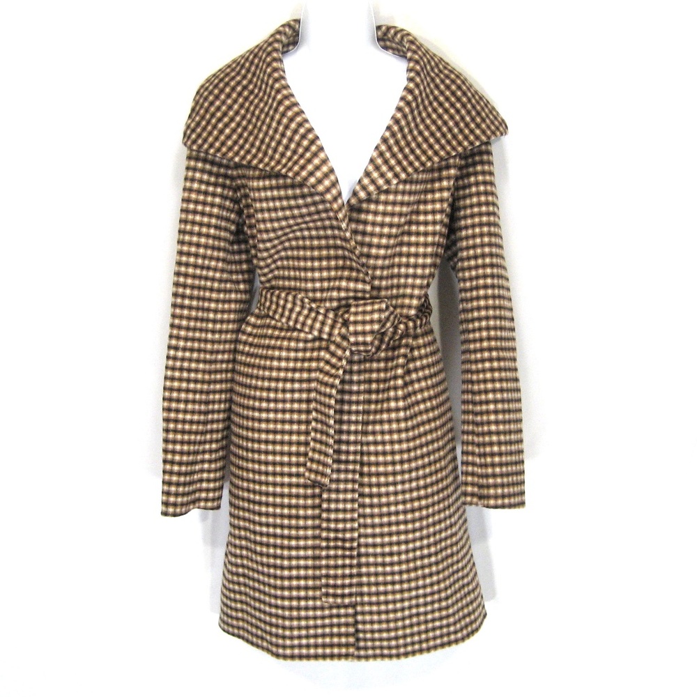 ELIE TAHARI ⚜ WOMEN'S BROWN WOOL FASHION COAT